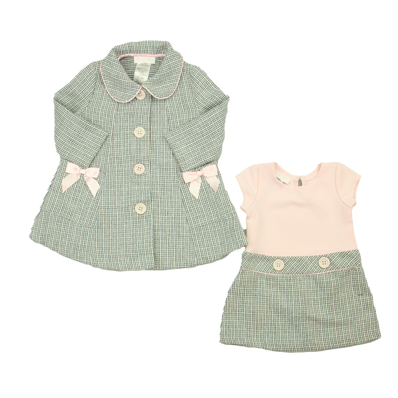 Bonnie Baby Other - Bonnie Baby Girls Gray | White | Pink Dress size: 18 Months